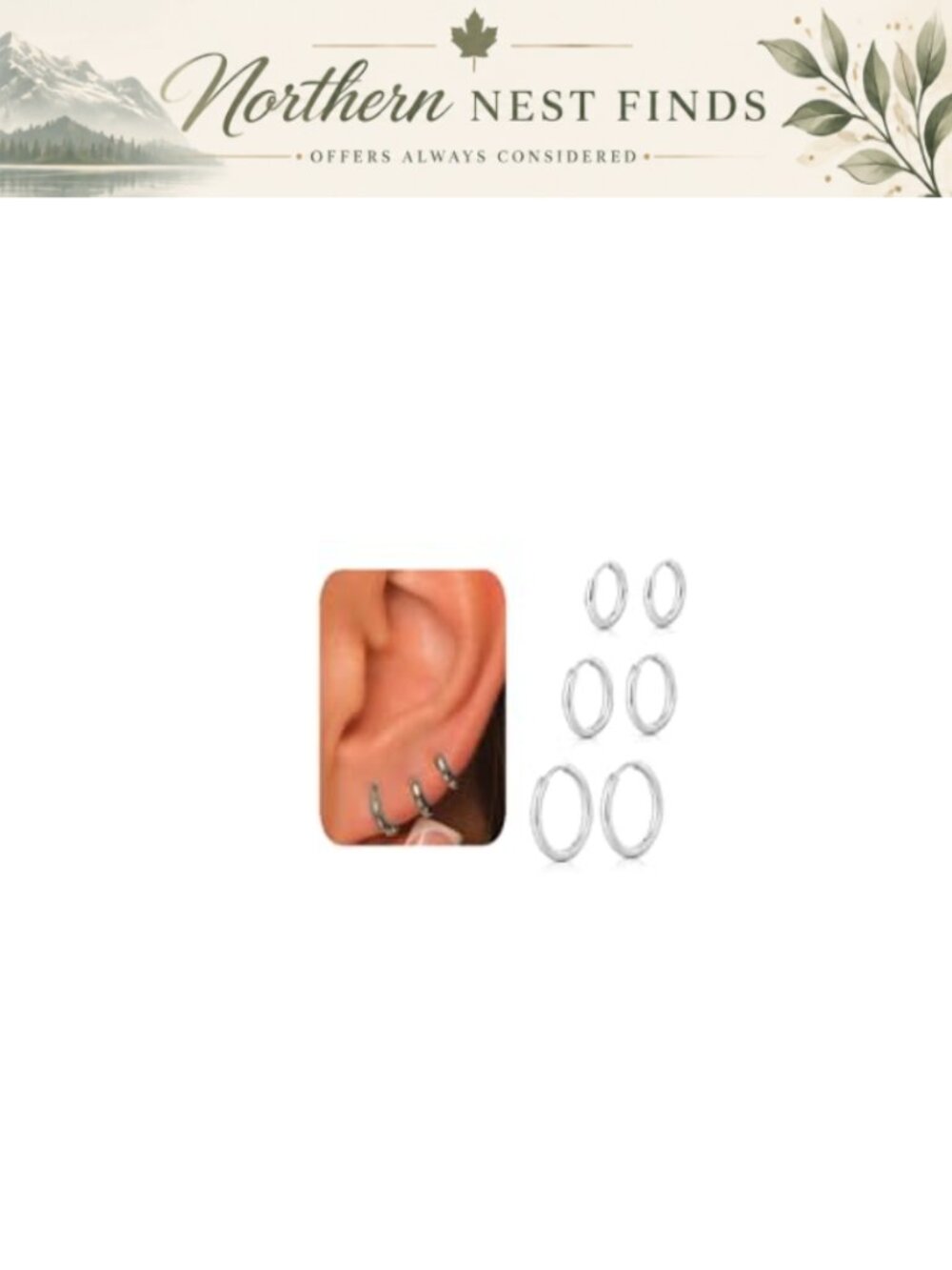 Small Gold Plated Hoop Earrings Hypoallergenic Stainless Steel Multiple